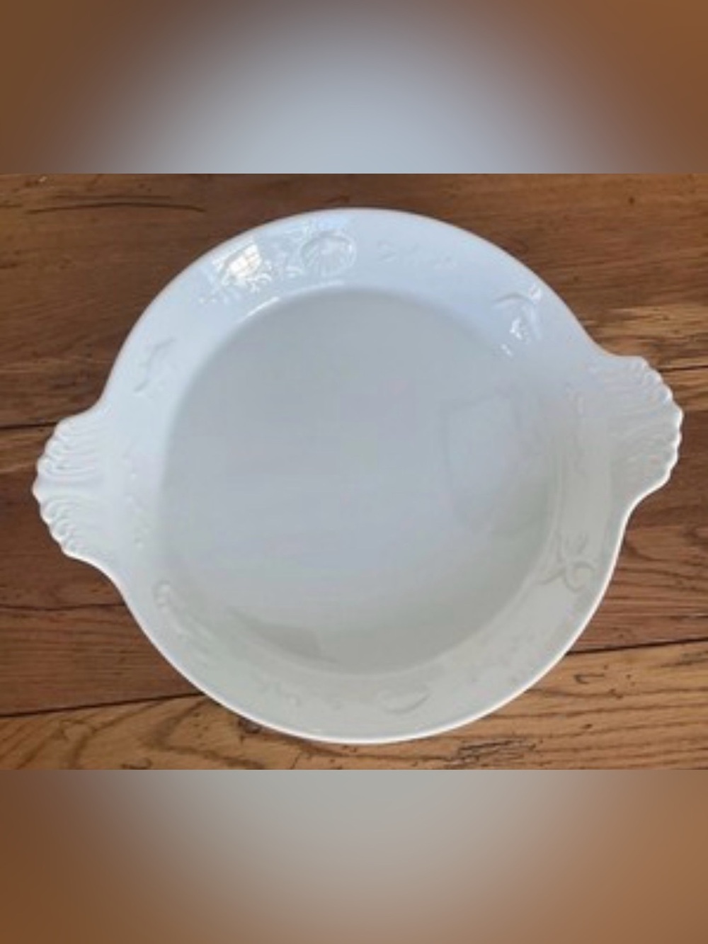 Nwot HTF Rare Apilco France au gratin serving platter, “Ocean” 15”